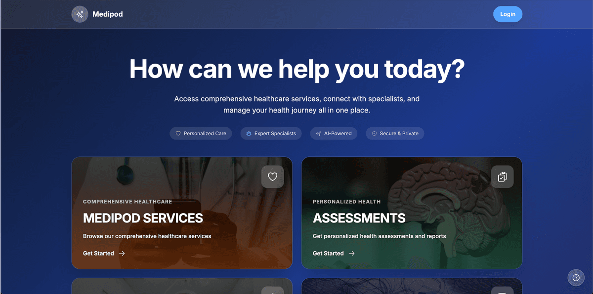 Medipod: AI-Powered Digital Healthcare Platform