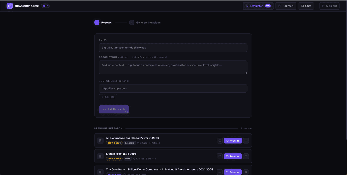 AI Newsletter Automation Agent
