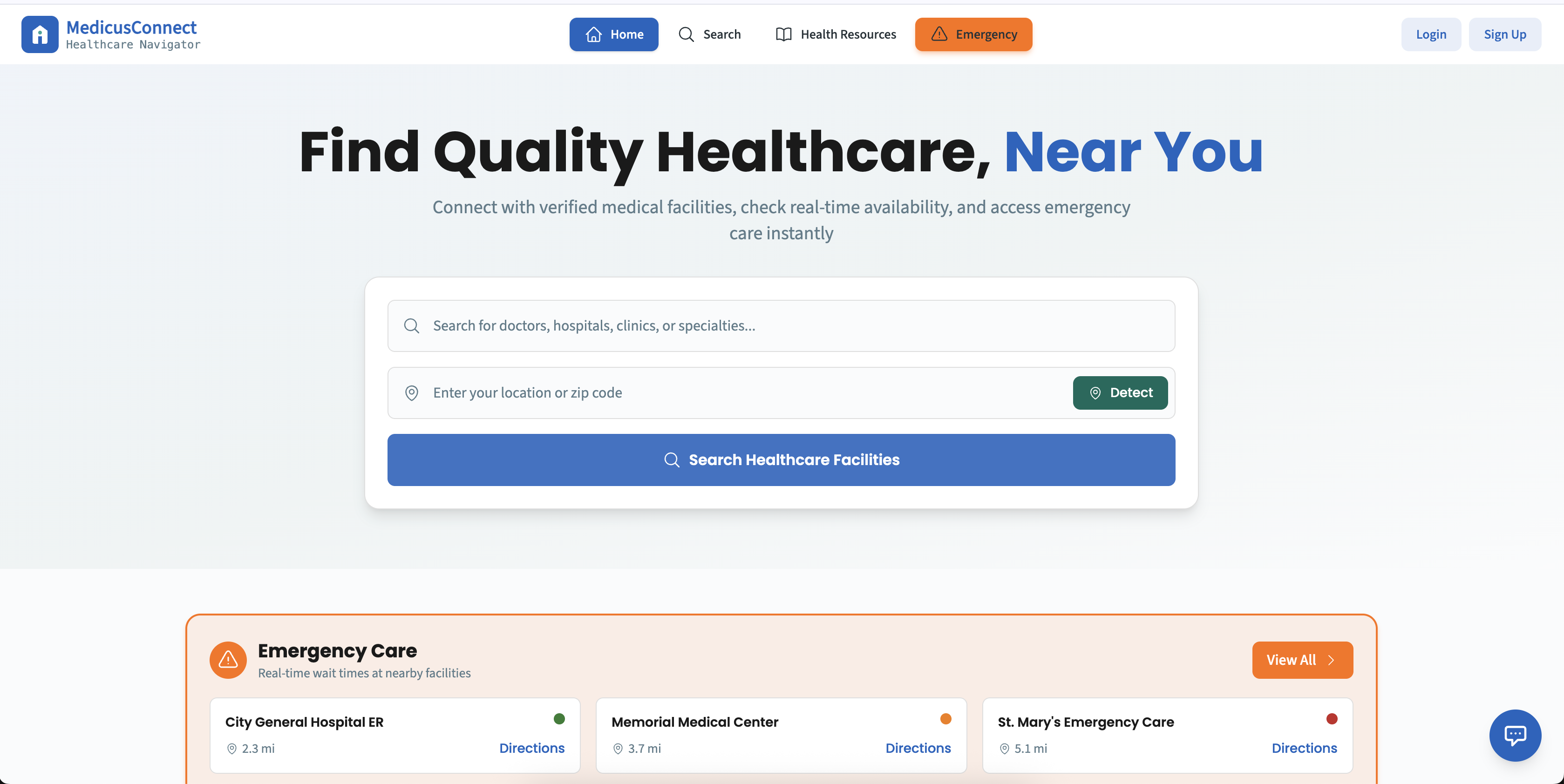 Medicus Connect: Intelligent Healthcare Access Platform